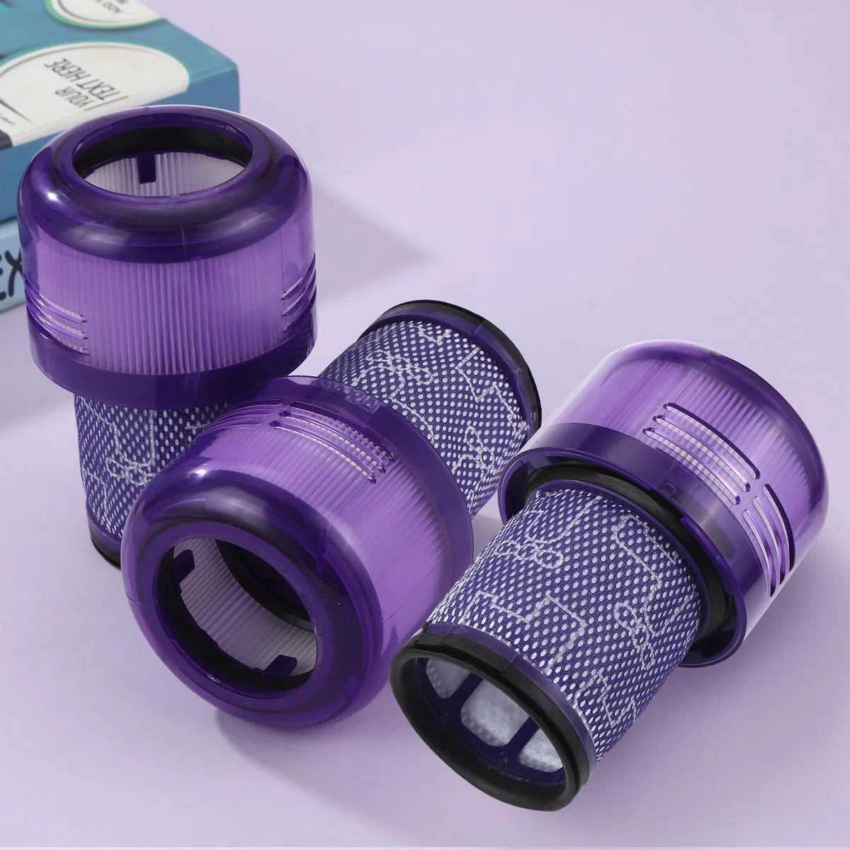 3 Piezas Filtro para Dyson V12, compatible con filtros de repuesto para Dyson V12, compatibles con aspiradora para Dyson V12 Detect Slim Absolute Extra,Replacement Part # 971517-01