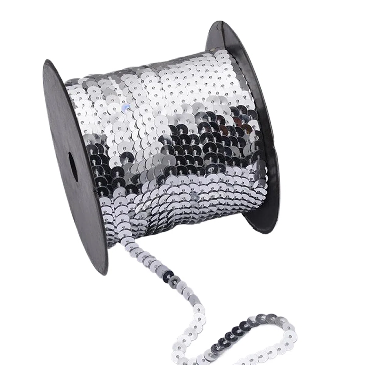 Ailan Cinta Vip, tiras brillantes brillantes, cinta elástica de lentejuelas de 100 yardas, cinta brillante para manualidades, tiras brillantes ABS, A, 6mm 100 yardas