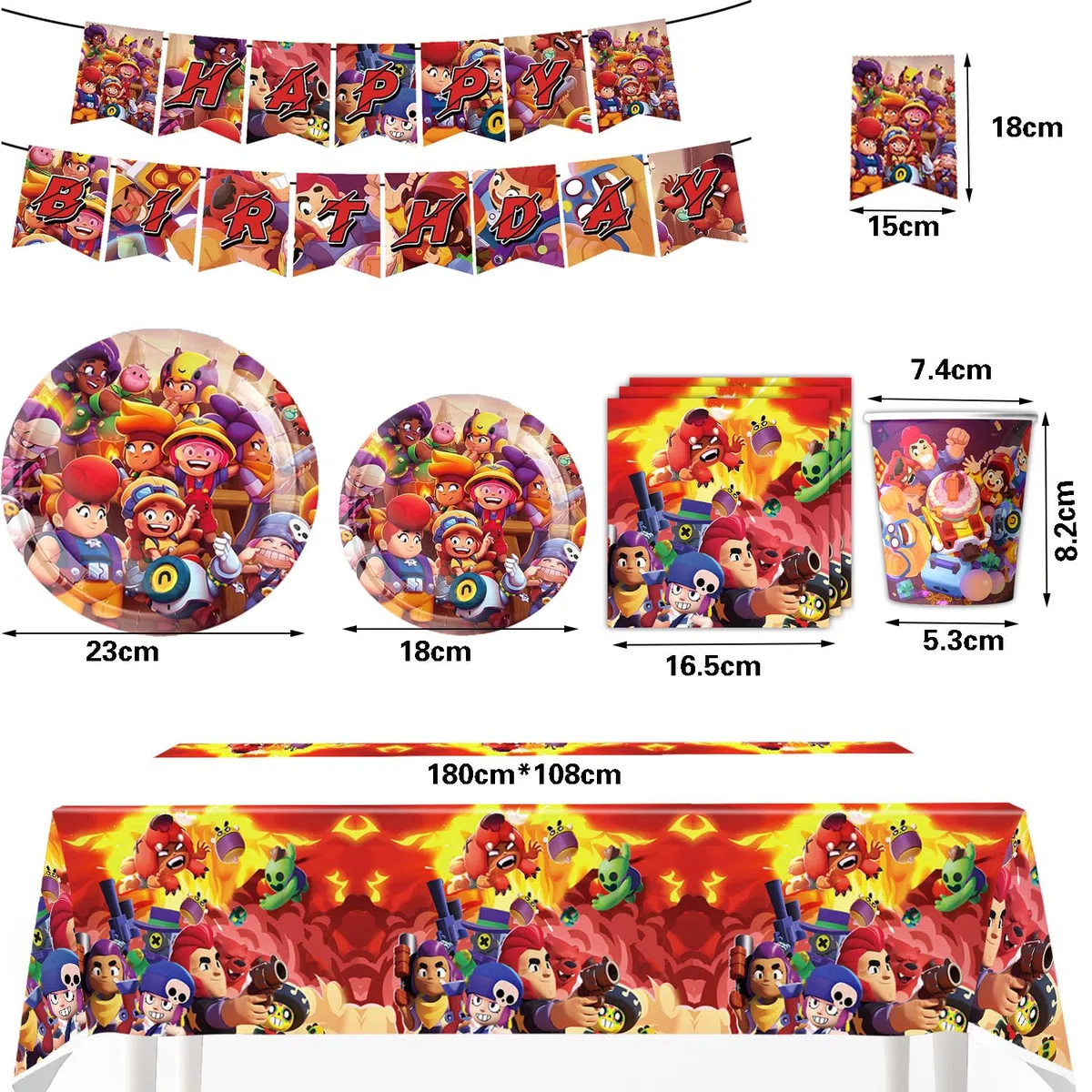 Stars Vajilla De Fiesta, Stars Cumpleaños Vajilla, Stars Vajilla De Fiesta Incluye Platos,Diseño Juegos de Acción Incl Aventura Salvaje Decoración Cumpleaños para Niños (naranja)