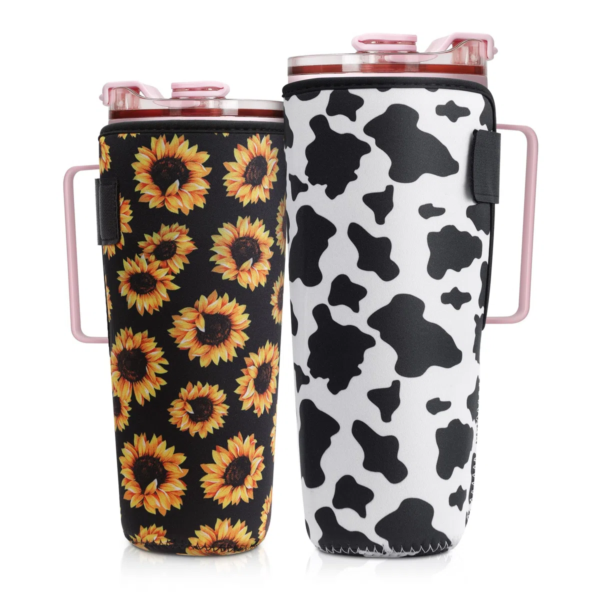 kwmobile 2X Funda para Vaso Termico - para Termo o Vaso de Café de Térmico de 1,18 L / 40 oz - Cobertor de Neopreno -