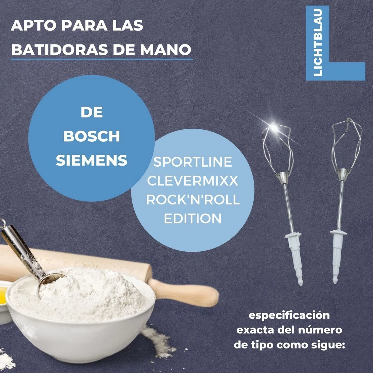 LICHTBLAU Batidor de varillas 00659596 para Bosch MFQ30 MFQ35 MFQ4 MQ95 MQ96 Robot cocina 4 alambres Accesorio compatible recambio | Batidor de varillas de repuesto con 4 cables para MFQ35, MFQ36 y MQ955