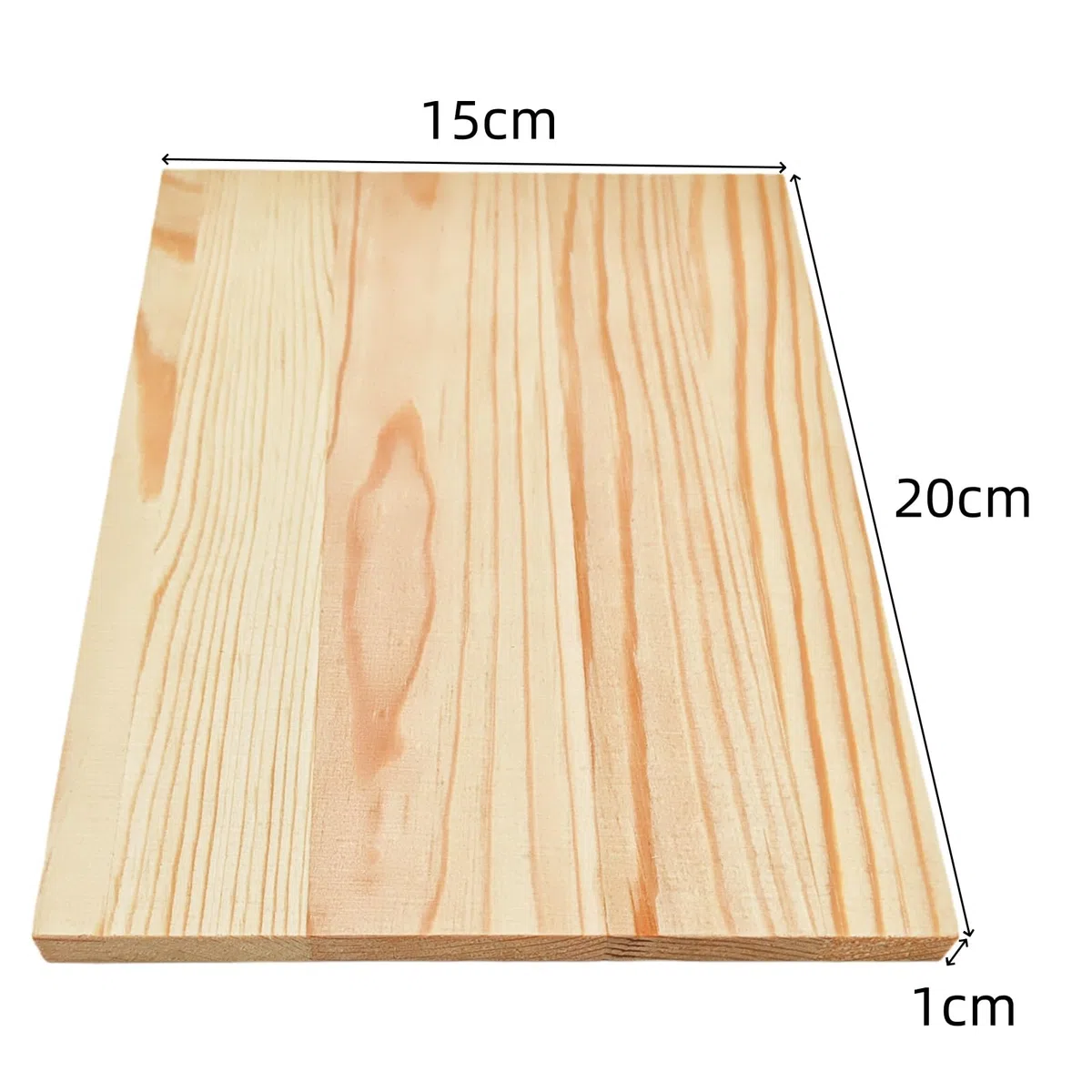 4 tablas rectangulares de madera sin pintar para manualidades, 20 x 15 x 1 cm, en blanco, para tallar, pintar y quemar