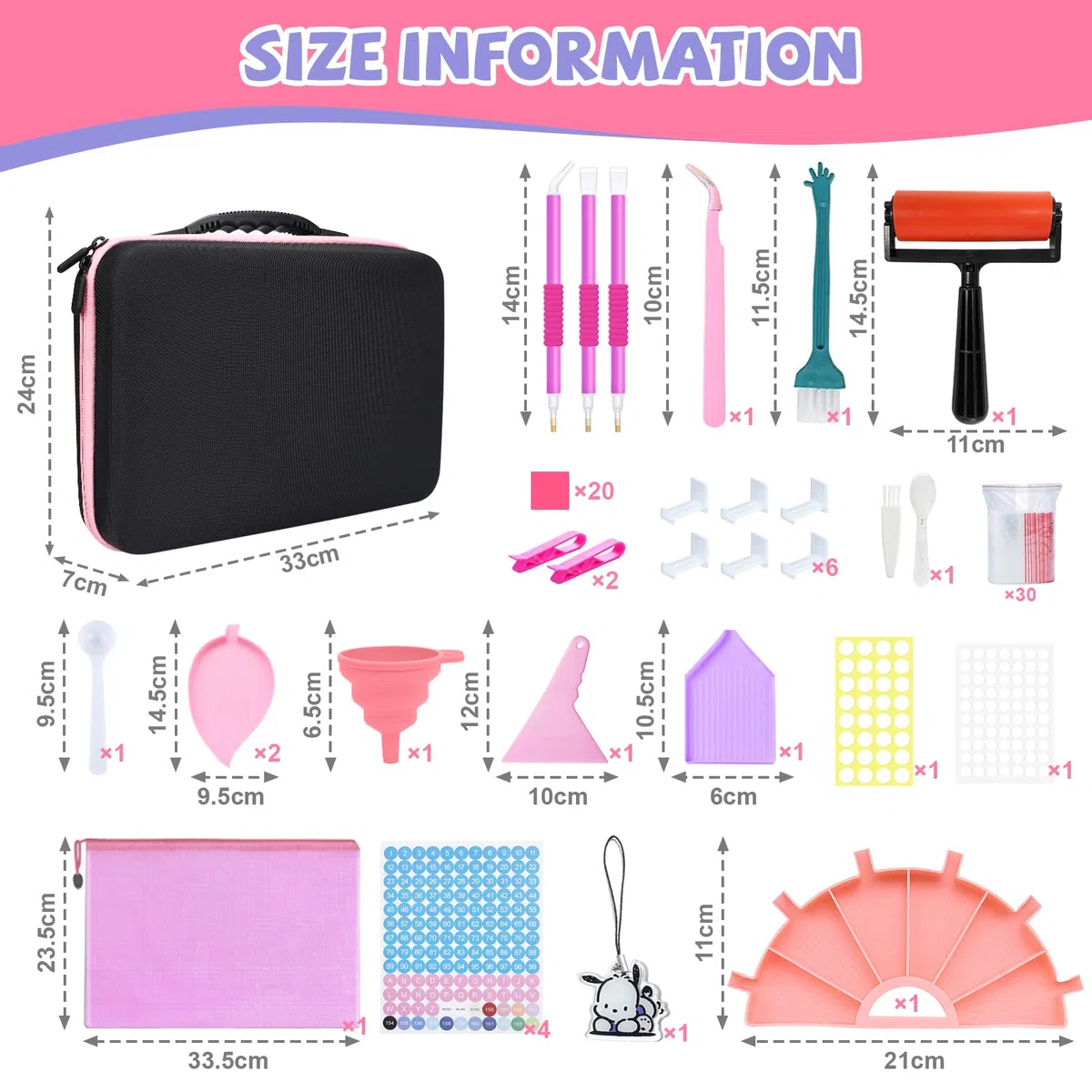 Diamond Painting Kit Completo,Contenedores de almacenamiento de pintura de diamante,70 Ranuras Diamond Painting Accesorios,Portátil,para Diamantes,Joyas