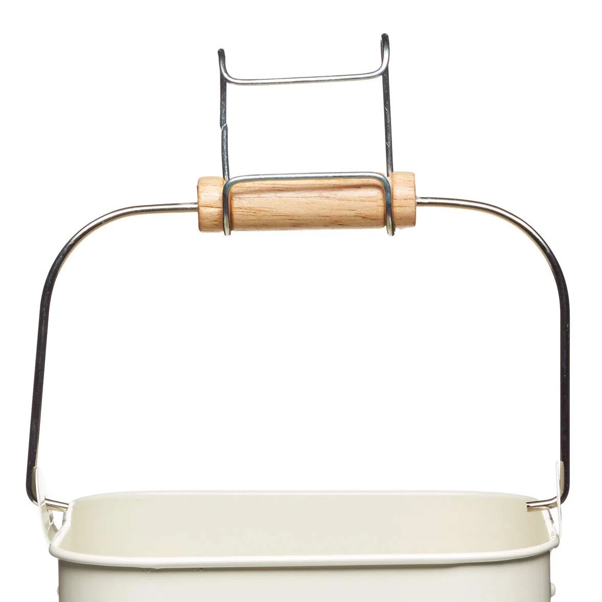 Living Nostalgia Lata Vintage con Asa de Metal, Antique Cream