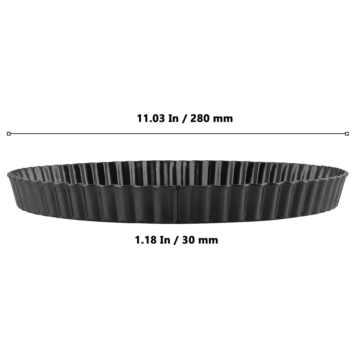 2 moldes para tartas de 28 cm con base elevadora, molde grande para quiche, antiadherente, acero al carbono, molde para tartas, quiche, pastel de frutas