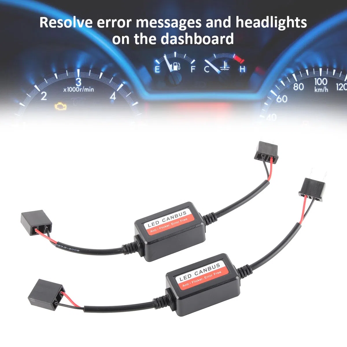 2 Piezas decodificador CANBUS -Parpadeo y -Error para Faros LED H7, Compatible con Sistemas antiniebla, fácil instalación Plug-and-Play, no Apto Bombillas