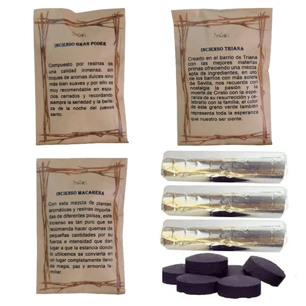 Incienso Semana Santa Esperanza de Triana - Incienso en Grano 50 Gramos liturgia Pascua para Quemador incensario (Esperanza de Triana, Gran Poder, Macarena (CC))