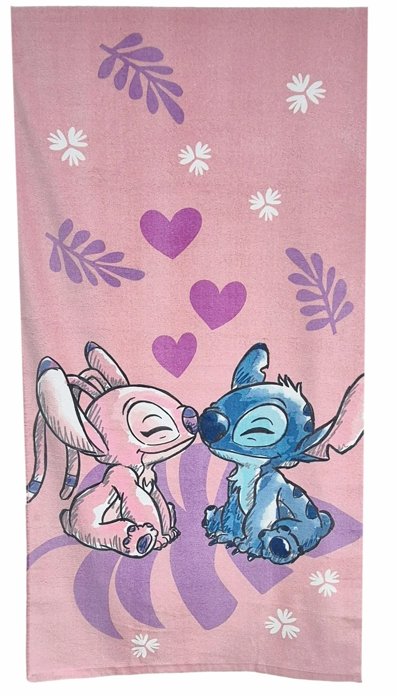 Theonoi Disney Lilo y Stitch, toalla de baño para niños, 70 x 140 cm, 100% algodón, para niñas – Standard Öko Tex