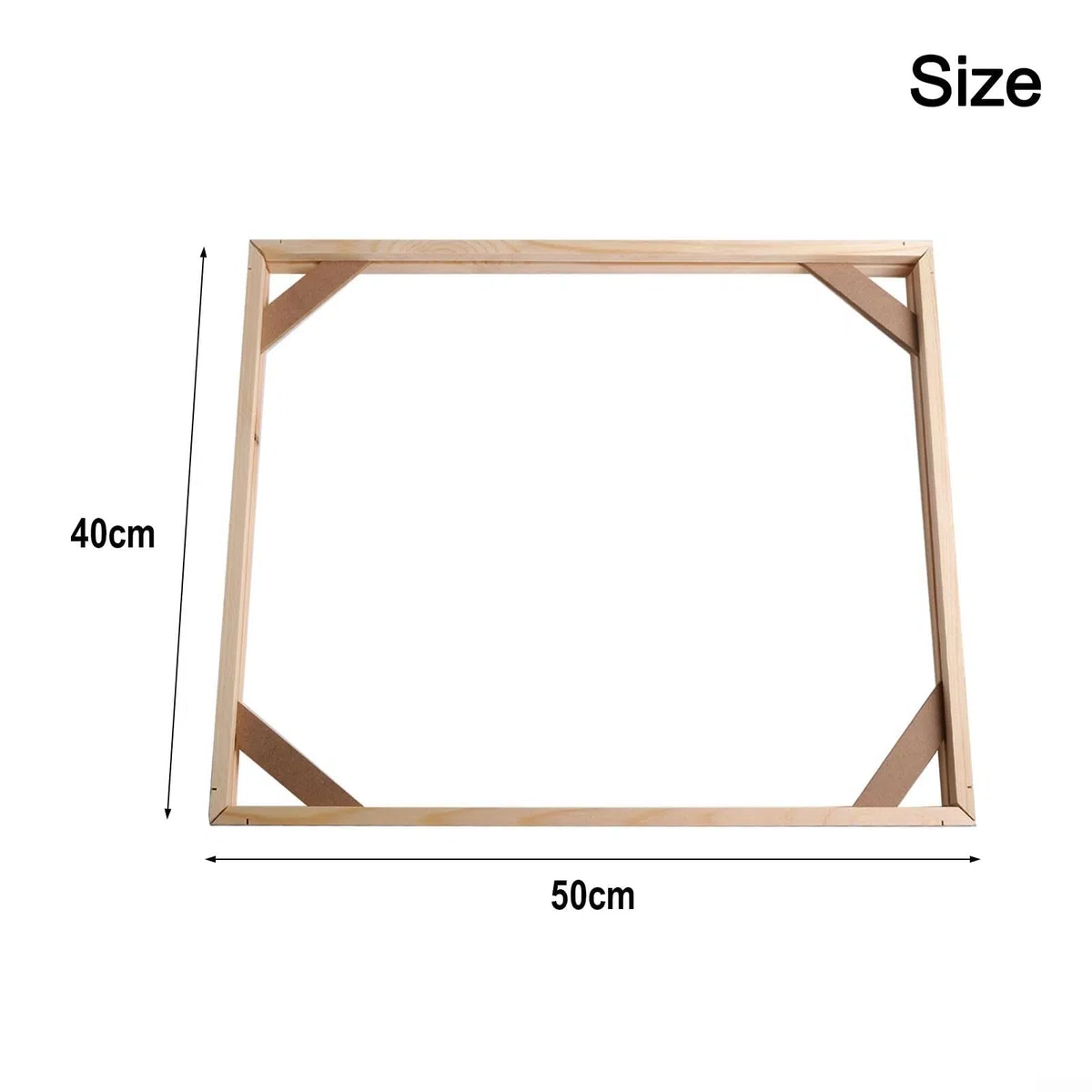 Marcos de lienzo para manualidades, bastidores de lienzo, marco de madera maciza para barras de bastidor de arte, para pinturas en lienzo, arte de pared, pinturas al óleo (40 x 50 cm)