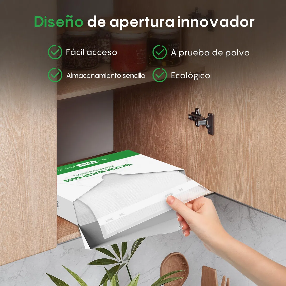 FRESKO Bolsas de Vacio para Alimentos, 120 Bolsas 20x30cm Bolsa Gofrada Envasado al Vacio con Textura de Grado Comercial para Cocinar al Vacío, sin BPA y Aprobada por la FDA