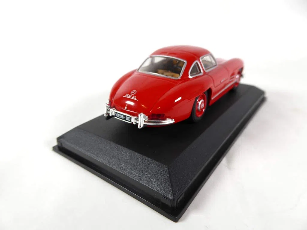 OPO 10 - Coche en Miniatura Compatible con Mercedes Benz 300 SL Rojo 1/43 (RBA23)