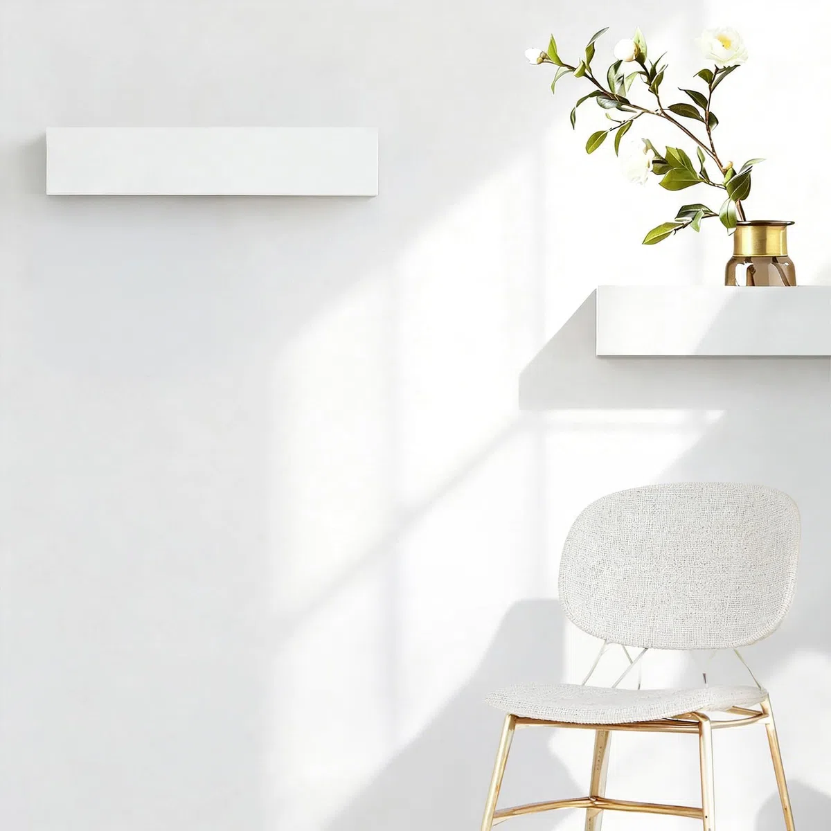 HASLED Colgador de Llaves para Pared con Estante y 5 Ganchos, Cuelga Llaves Pared de Metal y Madera, Organizador de Llaves Blanco, 30 x 7,5 x 6 cm, para Entrada, Pasillo, Salón