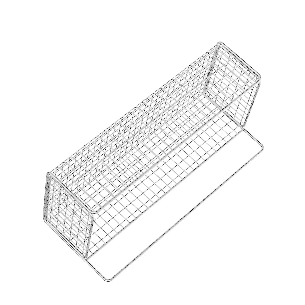 Nikou Cocina colgar rejilla de pared cesta montado en la pared perforación para la pared cestas cestas del dormitorio (blanco)