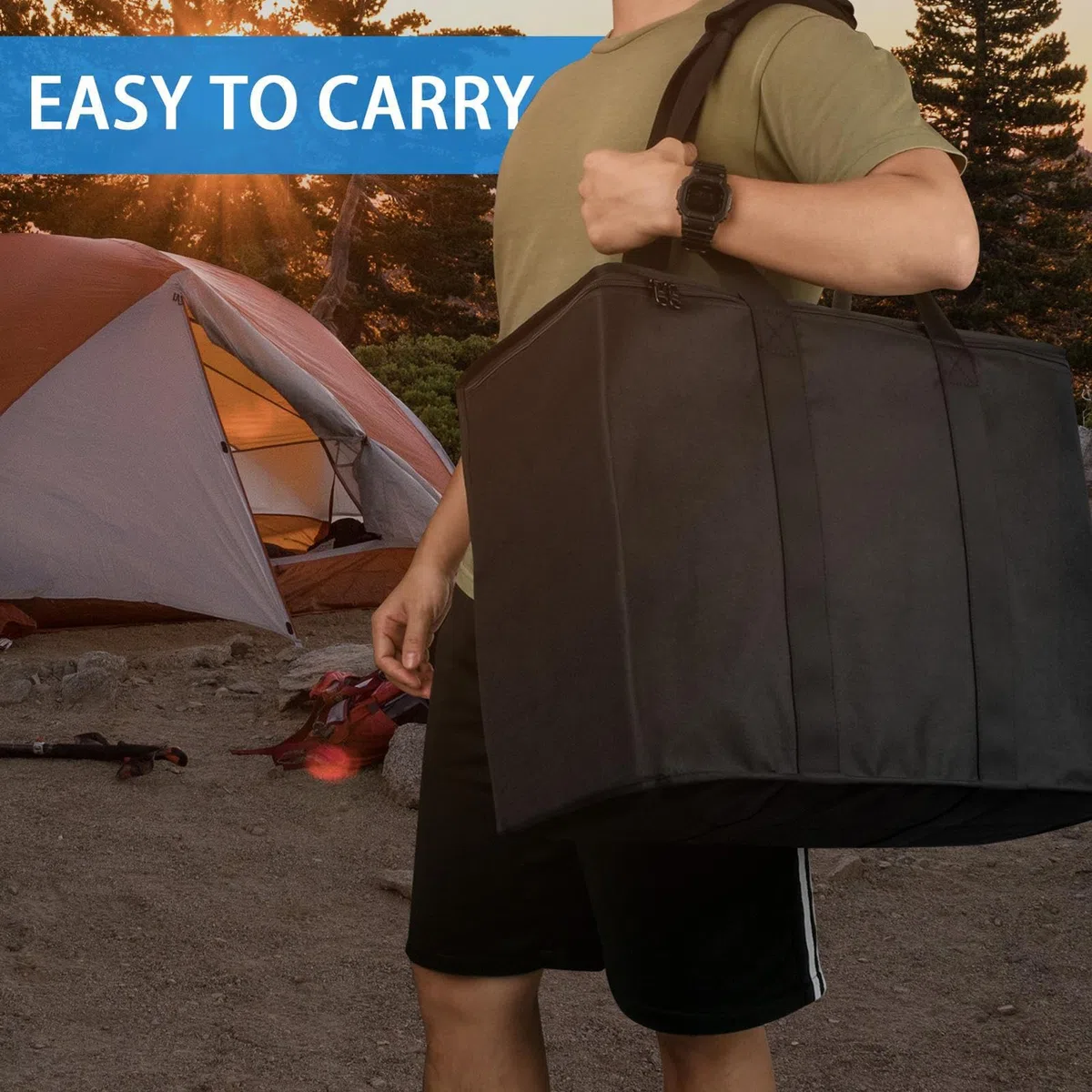 Genérico Bolsa de Viaje para Colchón Inflable Portátil | Funda de Nylon Resistente a Desgarros para Transporte | Organizador Ligero y Duradero para Guardar Colchones y Accesorios de Camping