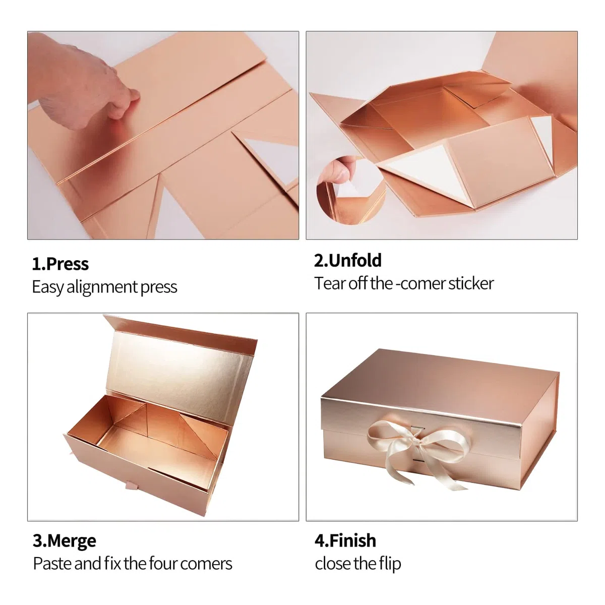 Magnética Cajas Regalo con Tapa,Cajas Decorativa de Embalaje de Regalo,Caja de Regalo Vacia de Lujo Premium,Caja de Regalo de Reutilizable Creative Box,Cajas de Regalo Magnéticas con Tapas,Bodas
