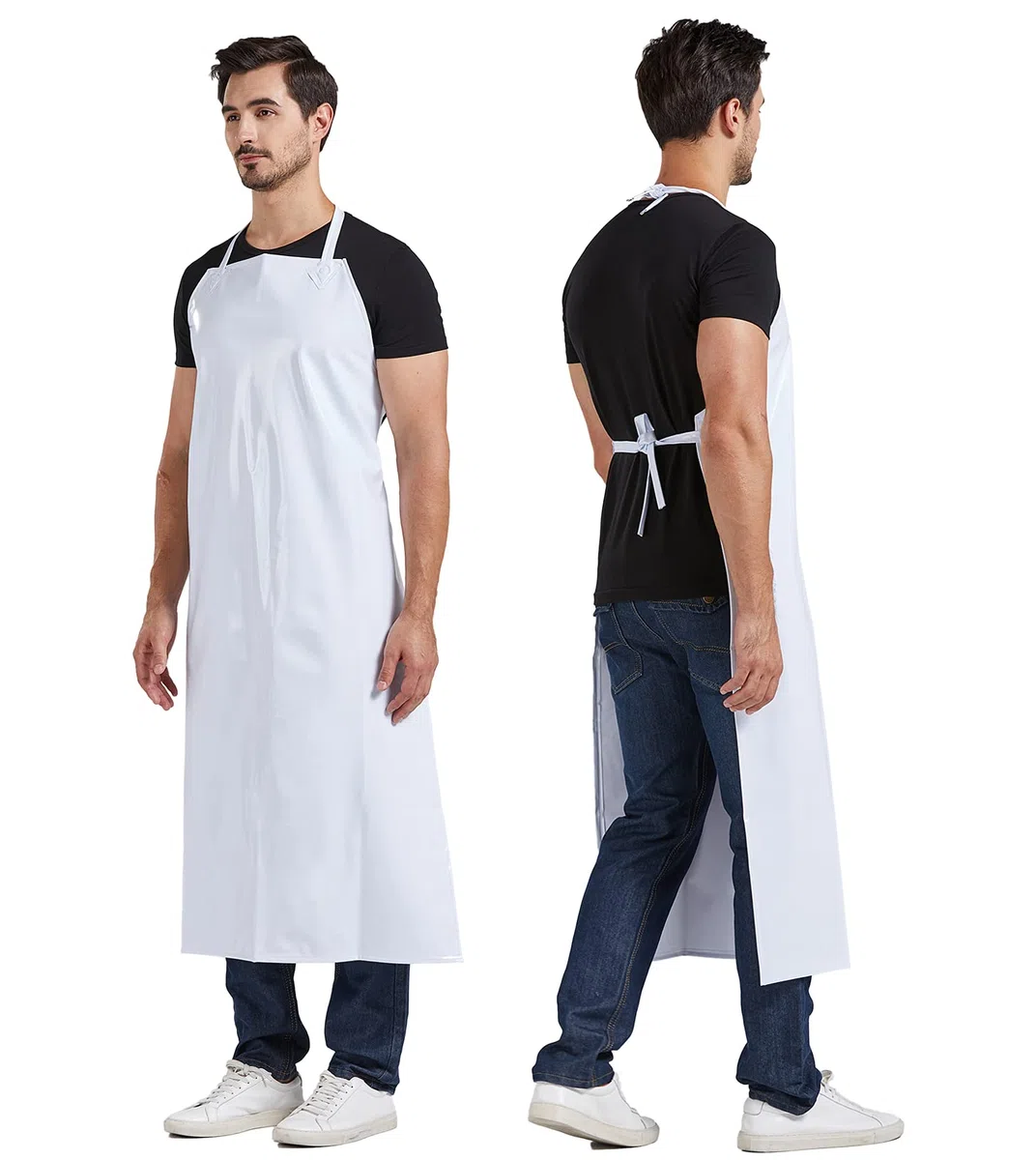 Nanxson Delantal impermeable, ajustable, duradero, resistente, delantal de trabajo, lavado, carnicero, industria CF3114