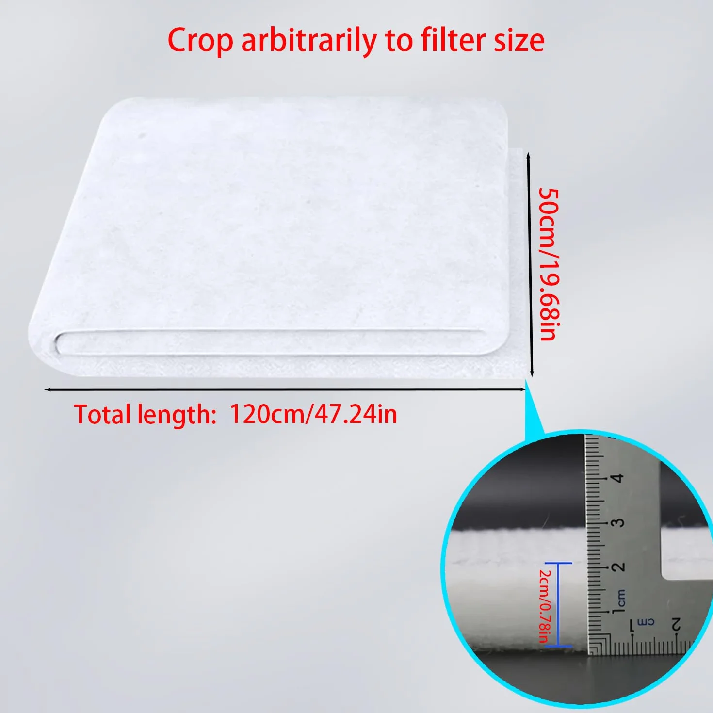 Filtro Aire Acondicionado por Conductos 50 x 120cm Filtrina Aire Acondicionado Filtro G4 Polvo Industrial 1pcs(50 * 120cm)
