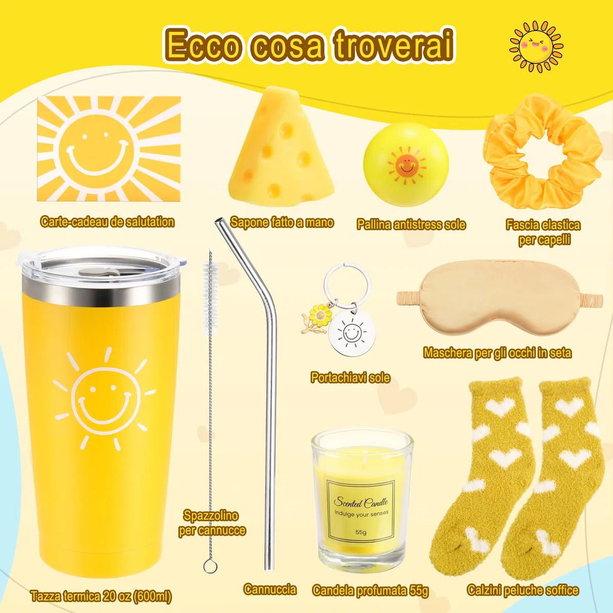 Regalos Originales para Mujer, Regalos Originales para el dia de la Madre Cumpleaños Mujer Cesta Pack Personalizados para Amigas,Novia,Hermana,Madre