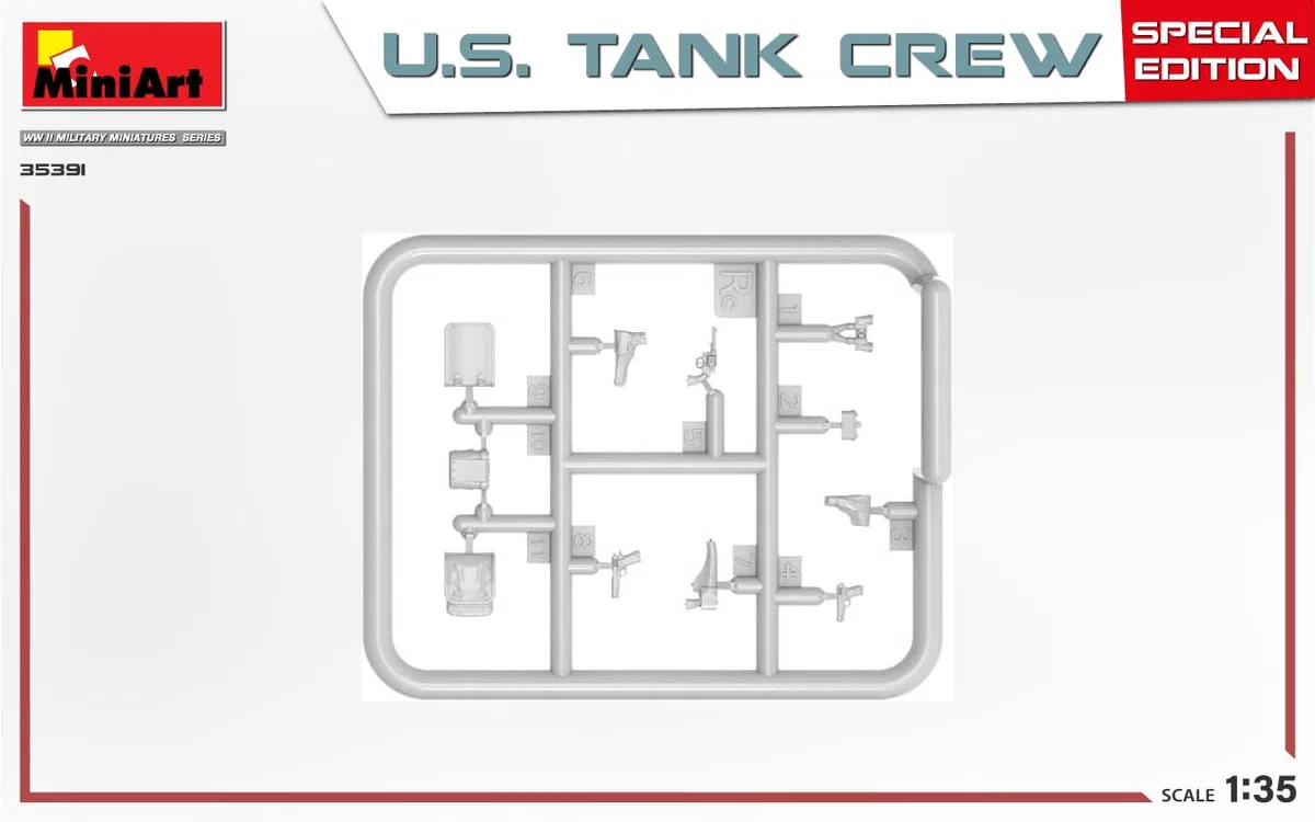 MiniArt MIN35391 1:35-US Tank Crew, (edición especial), kit de modelo a escala, sin pintar