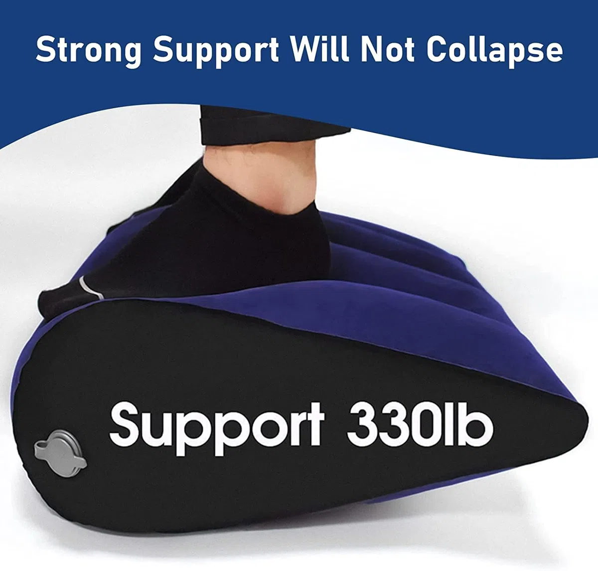 Portátil Almohada de cuña - Cojines para Sofa Cojín Lumbar，Reduce la presión de la Cintura y la Espalda，Almohada Inflable Minimalista
