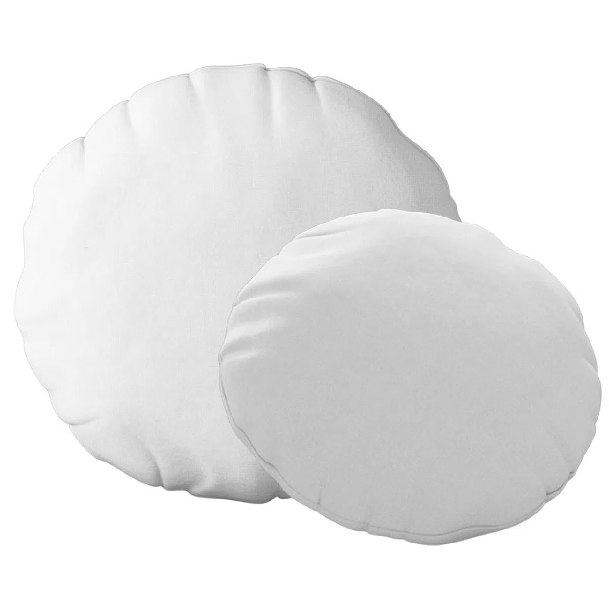 Relleno de cojín Redondo, Varias Medidas. Relleno de Microfibra. Gran Densidad y Volumen para Cojines de sofá o Cama. Suaves e indeformables. (2, 40x40 Redondo)