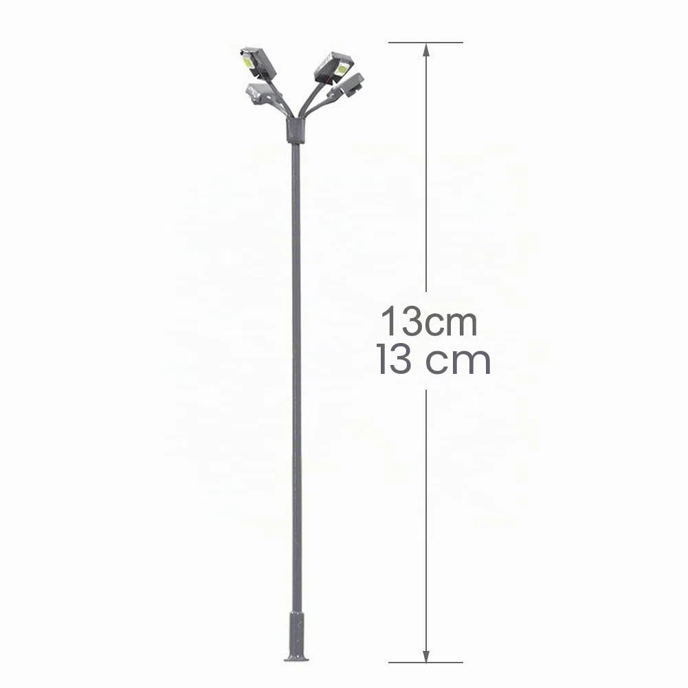 Evemodel LSL04 5pcs Model Railway Playground Lamps Garden Street Lights Yard OO/HO Scale