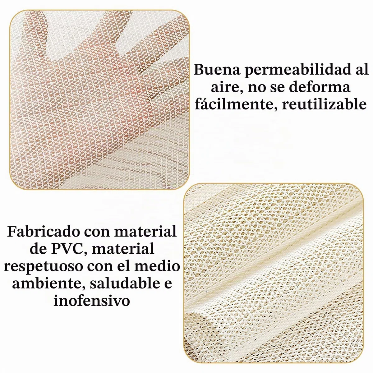 Alfombra antideslizante de 200 x 200 cm, alfombrilla antideslizante para alfombras, base antideslizante, tope antideslizante