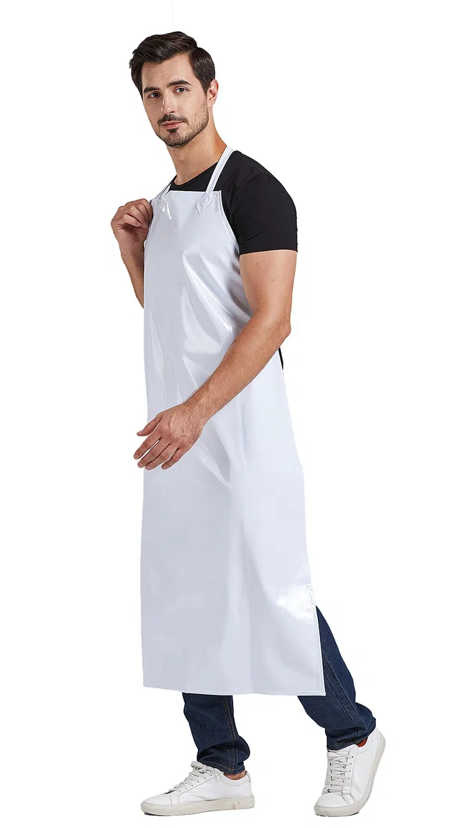 Nanxson Delantal impermeable, ajustable, duradero, resistente, delantal de trabajo, lavado, carnicero, industria CF3114