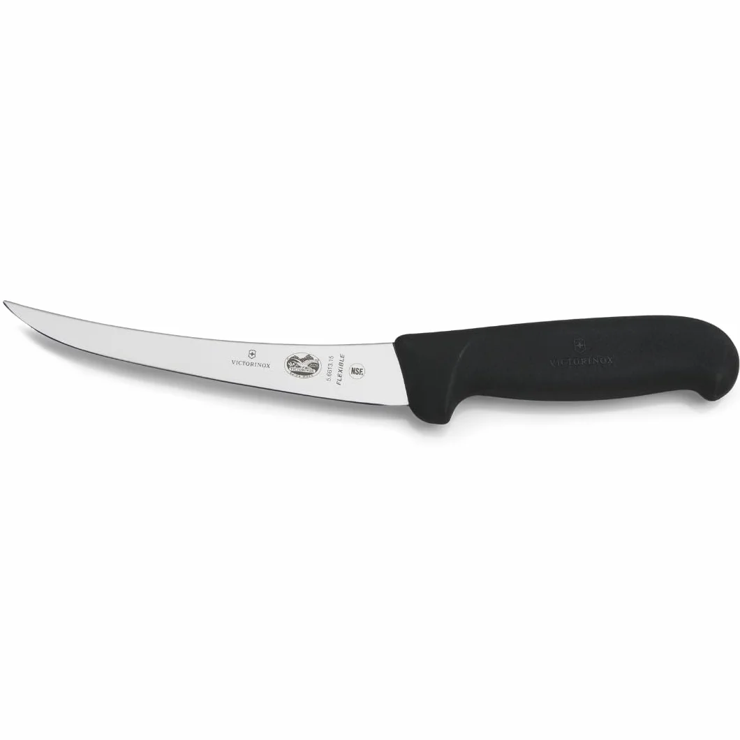 Victorinox Fibrox Cuchillo deshuesador 15 cm acero inoxidable hoja curva negro