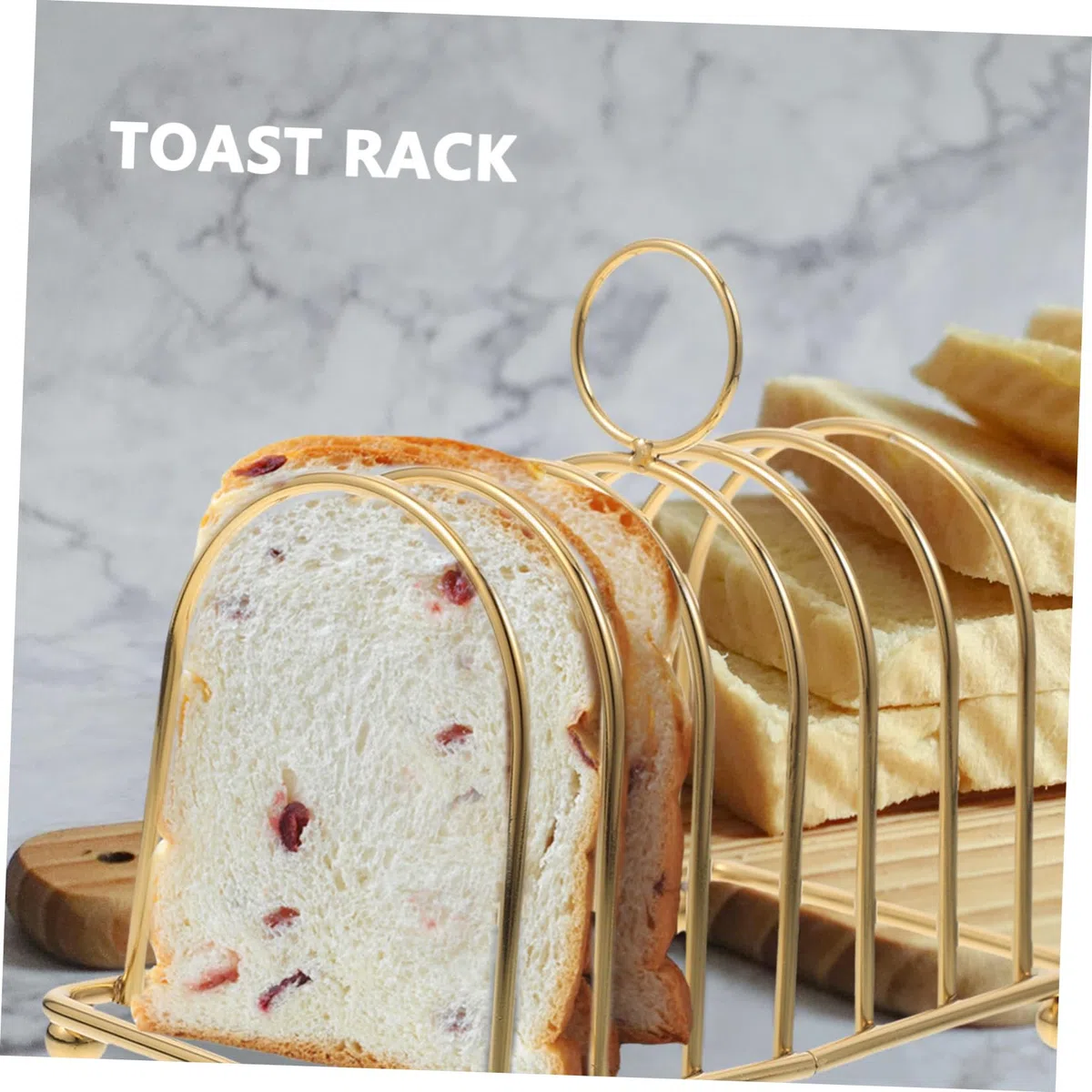 Soporte para Tostadas de Acero Inoxidable Diseño Único, Estante Multifuncional para Pan Resistente y Ahorro de Espacio Adecuado para Cocina Moderna