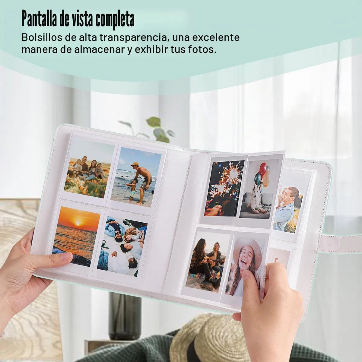 Álbum de fotos con 256 bolsillos para películas de 3 pulgadas, compatible con Fujifilm Instax Mini 12 11 9 8 25 50s 70 90, portafotos Polaroid - Compatible con Polaroid Snap PIC-300/ Kodak Instant