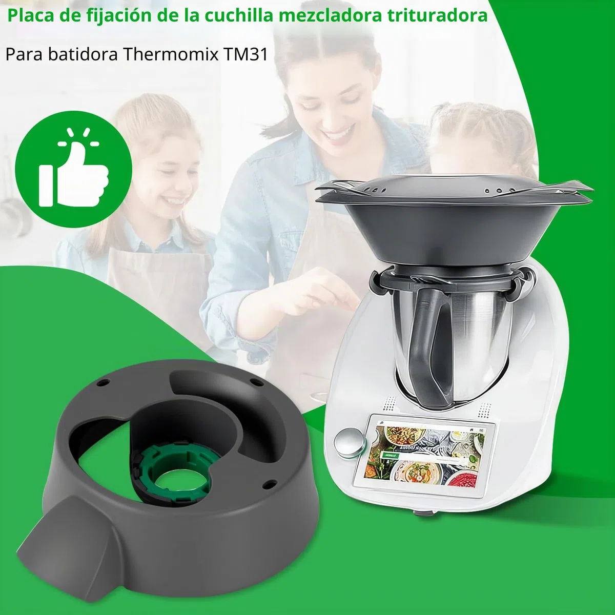 TM 31 - Base de repuesto para robot de cocina Vorwerk Thermomix, TM31 de plástico, para Thermоmix TM31