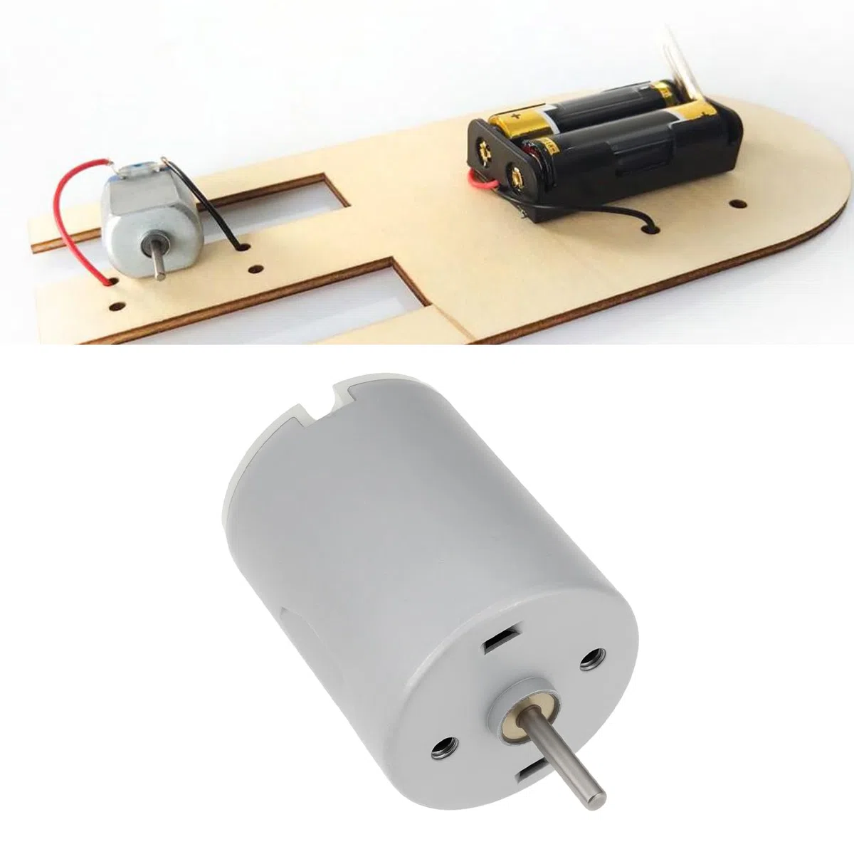 Create idea 2 Mini Motores de CC de 280 V 3-12 V 5000-15000 RPM Pequeños Motores Eléctricos para Proyectos de Maquetas de Coches de Juguete.