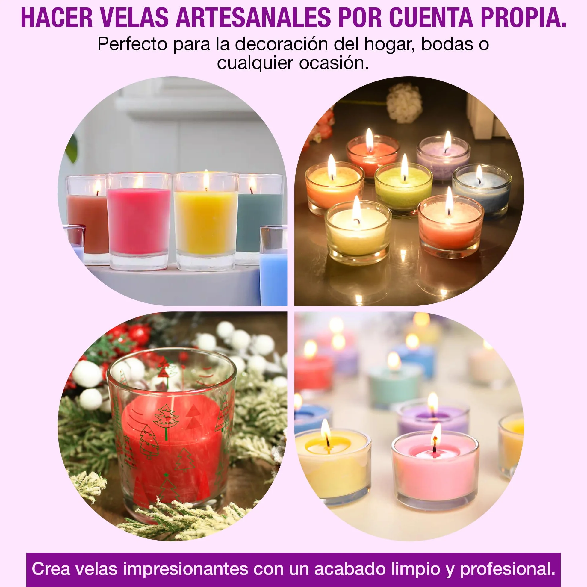 WAXIM Cera de Parafina 1,85 kg en Perlas Blanca | Parafina Refinada para Velas Caseras y Artesanales | Cera Granulada para Velas Aromáticas, DIY, Manualidades y Velas Decorativas y economicas