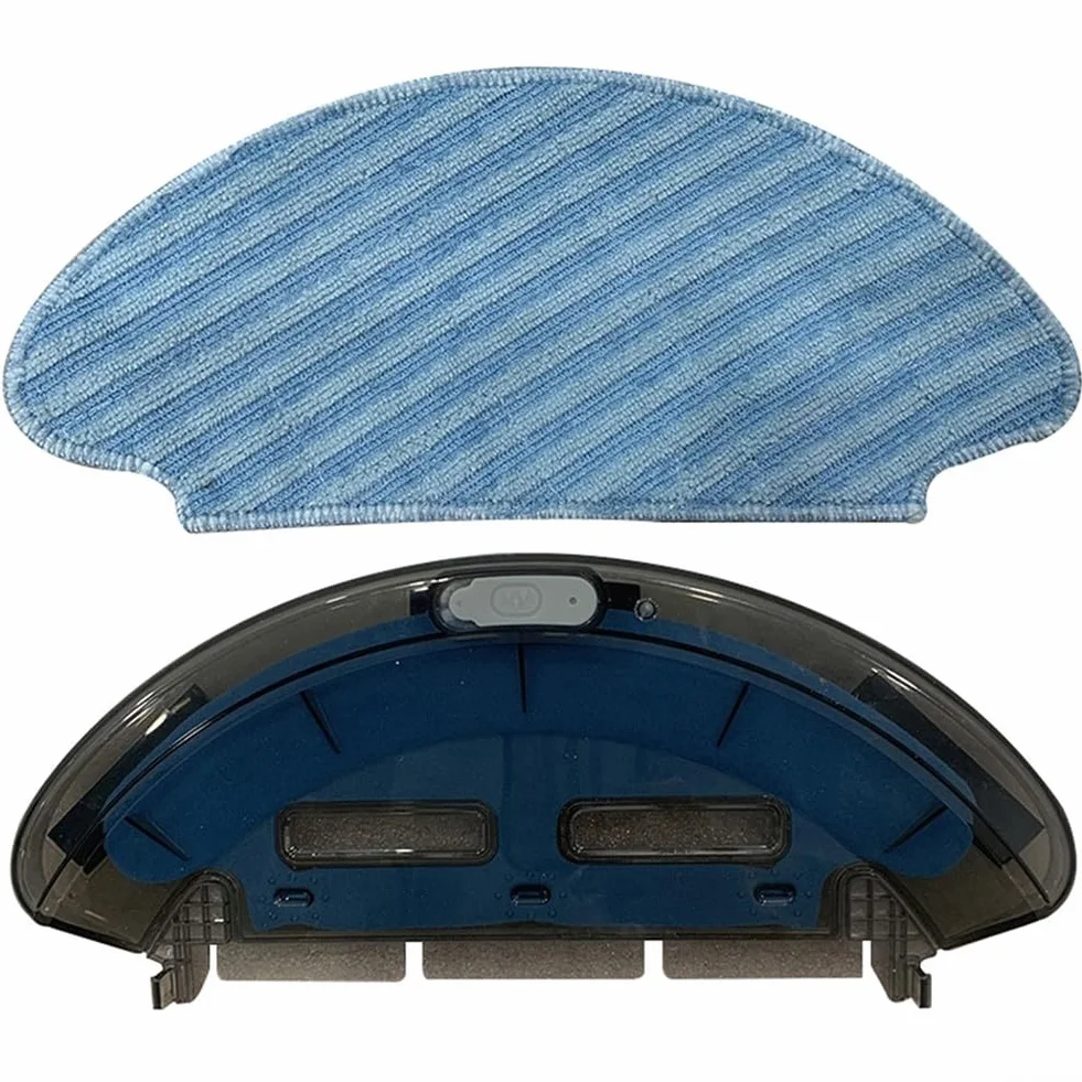 Tanque de Agua de Repuesto con Paños de Fregona Apto para Rowenta-Explorer Serie 20 Aspiradora Robot Piezas Accesorios
