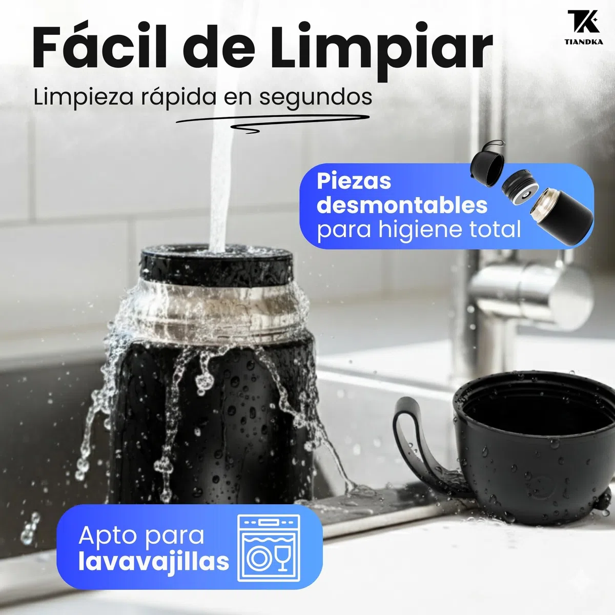 Termo Comida Caliente con Bolsa de Transporte, Servilleta Reutilizable, Cuchara y Tenedor Acero Inoxidable, 500ml, Fiambrera Termica, Termo solidos bebe, Tupper Termico, Apto Lavavajillas