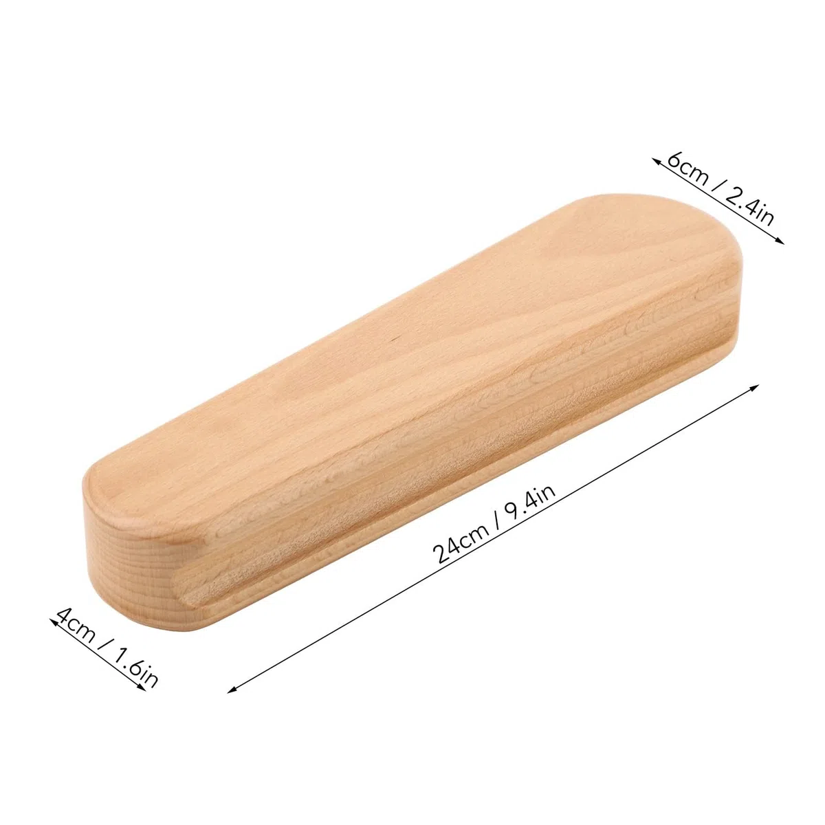 LiebeWH Quilters Clapper Badajo de Sastre Badajo de Madera de Haya Badajo de Colchas Multifunción para Sastres para Ropa Antiarrugas