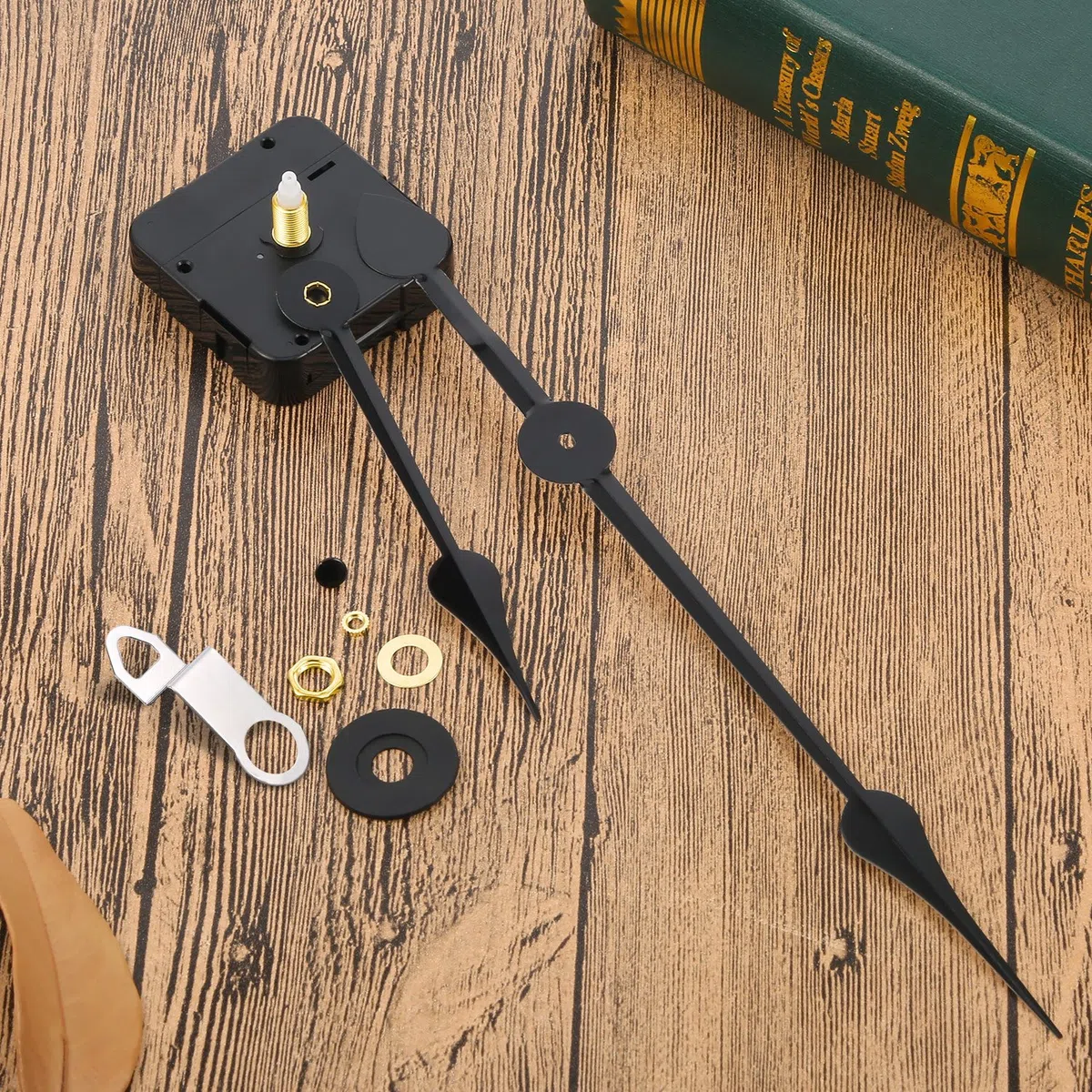 Hicarer Mecanismo de Movimiento de Reloj de Alto par con manecillas Grandes de 270 mm (Longitud del Eje: 20 mm)