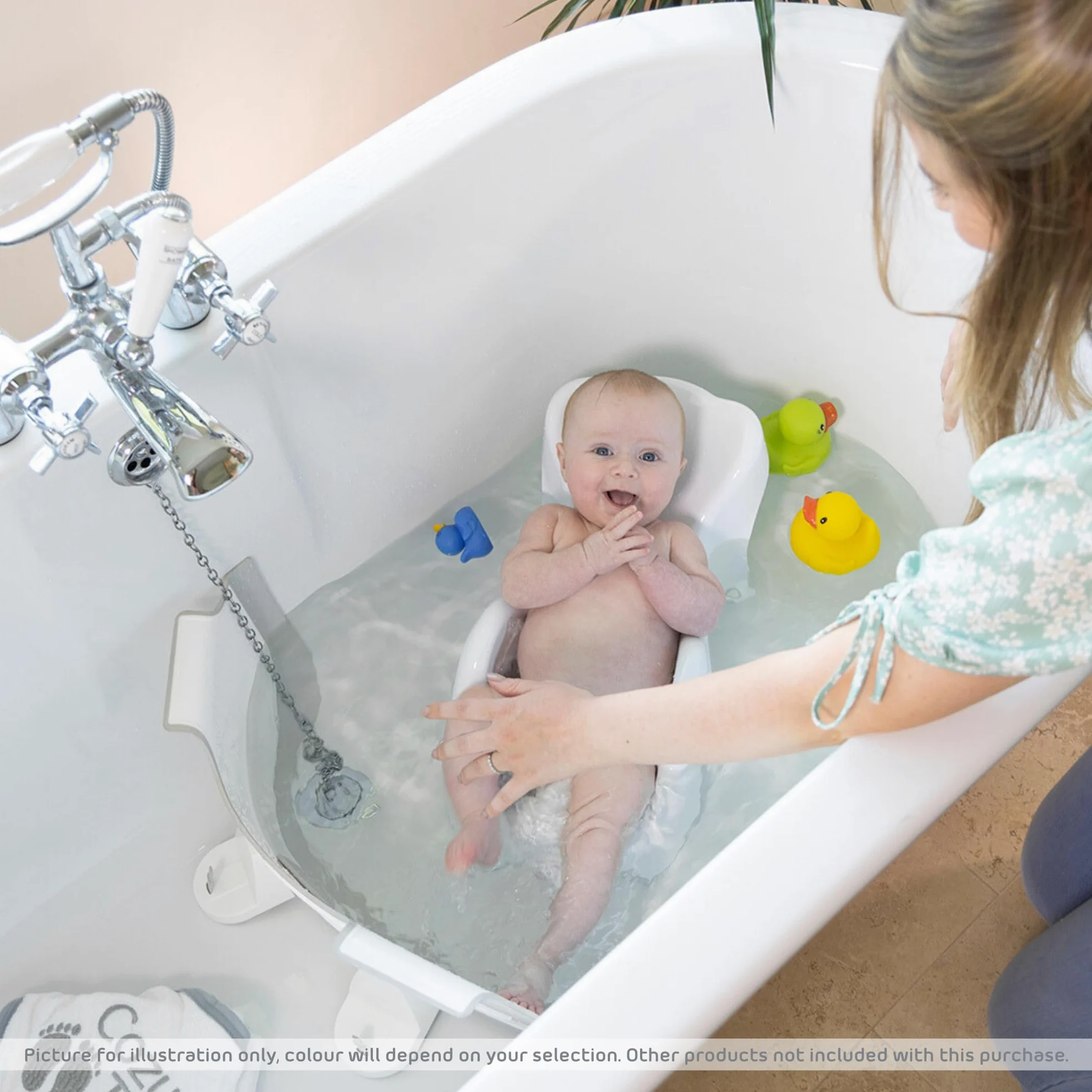 BABYDAM Reductor de baño blanco/gris