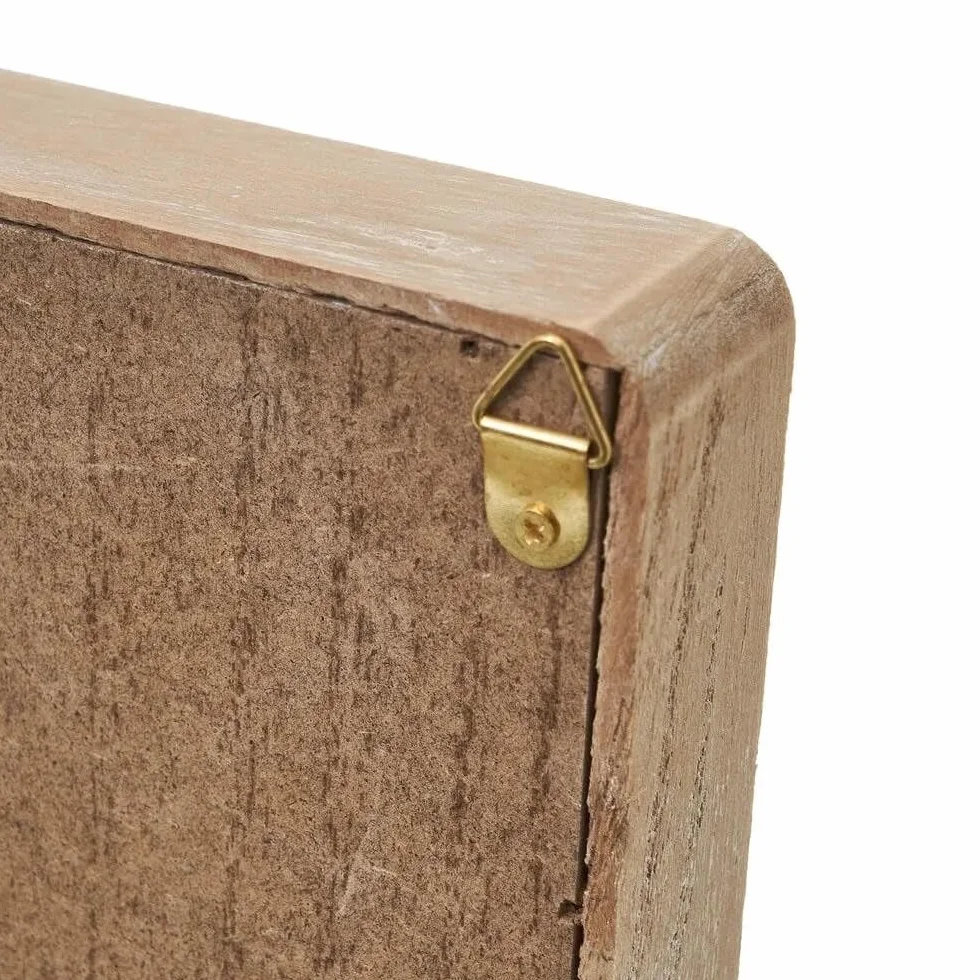 Caja para Llaves de Madera con 6 colgadores de Pared para Entrada, Armario para Llaves diseño Decorativa, Guardallaves para Recibidor 24x30 cm (Home Casas)