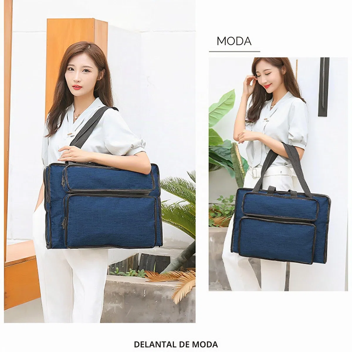 MeYuxg Bolsa de dibujo, carpeta de artista bolso de mano, bolsa de arte impermeable, para almacenamiento de suministros de arte, paquete de arte para estudio y bocetos al aire libre, azul, A2