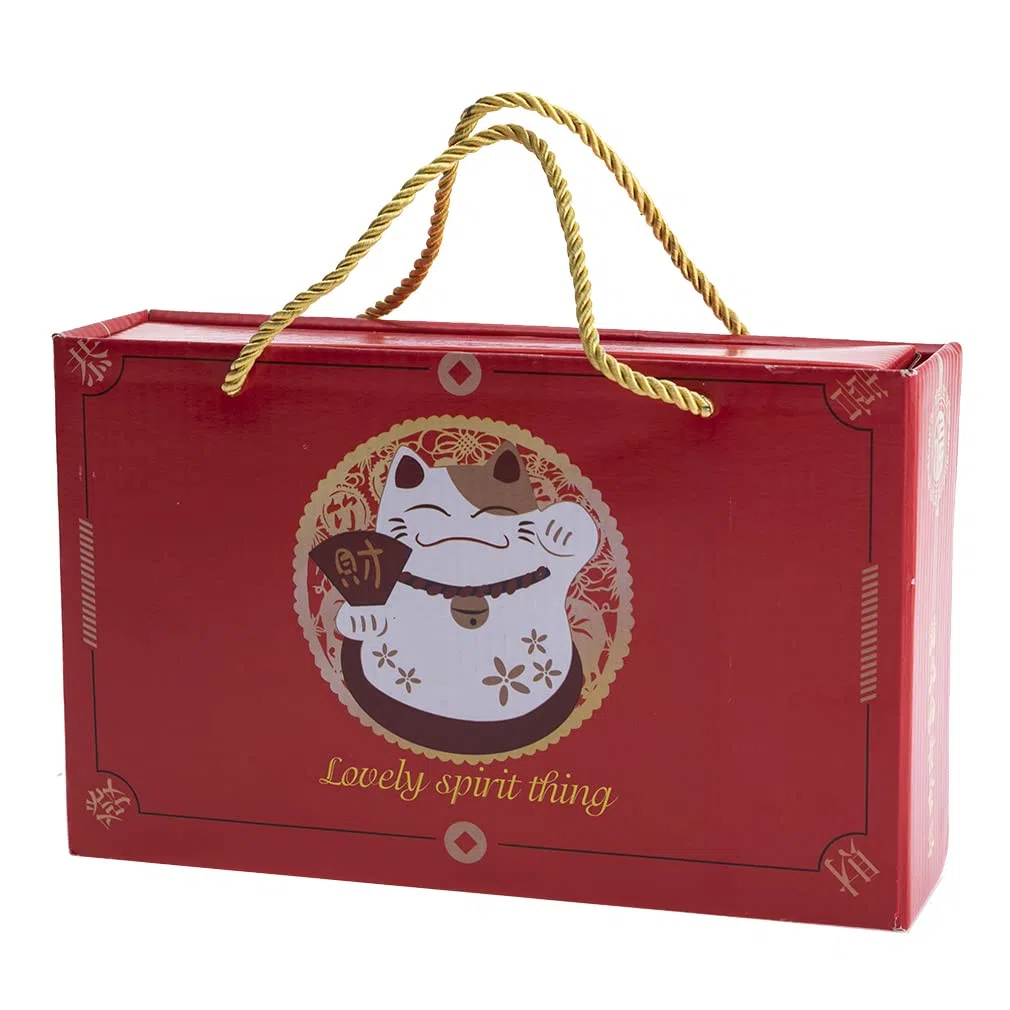 lachineuse - Caja de comida japonesa - Diseño Maneki Neko - Gato amuleto - 2 cuencos de arroz y sus palillos - Duo Gourmand - Decoración japonesa - Idea de regalo Japón Asia …