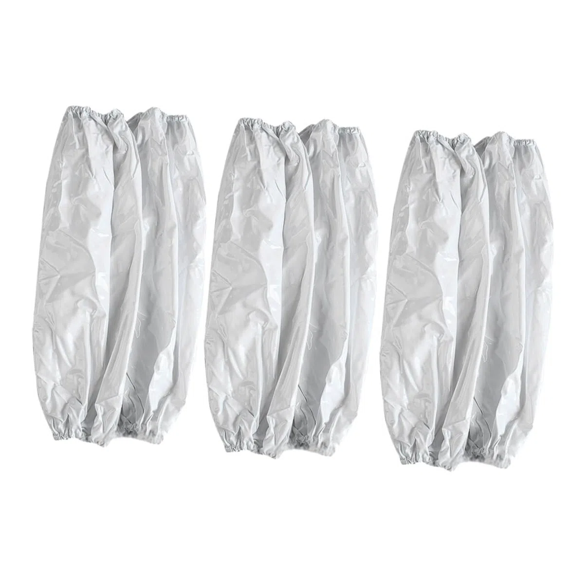 3 pares Mangas Impermeables de PVC Manguitos Elásticos Resistentes al Aceite para Cocina y Limpieza Doméstica Cubiertas Prácticas para Brazos de Adulto