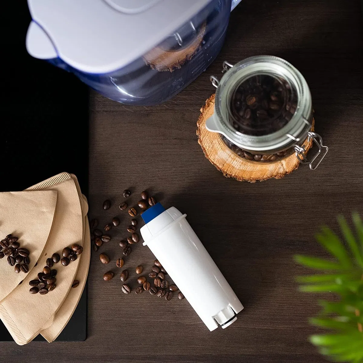 Aquafloow LONGI 4x Filtro de Agua para Máquinas de Café Delonghi Repuesto DeLonghi DLSC002, SER3017 y 5513292811 Compatible con ECAM, ESAM, ETAM Series | Cuidado y Protección para Cafeteras De'Longhi