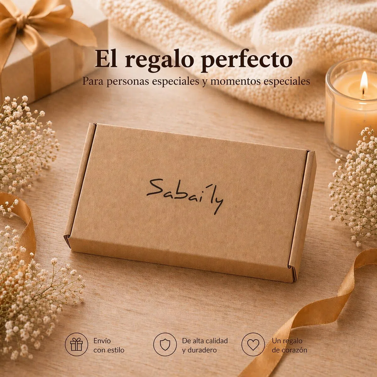 Sabai'ly - 2 Portavelas Elegantes de Nogal sostenible - Ø 10 cm ⇧ 1.3 cm (Borde Recto) - Platos y Soportes para Velas y Posavasos Decorativos, Toque cálido para tu hogar, Candelabros de Madera