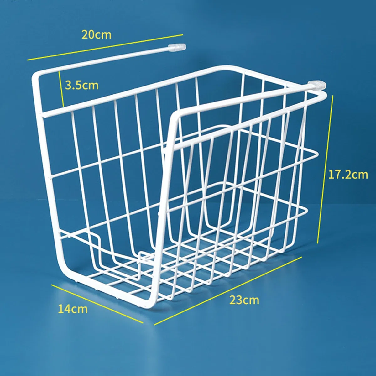Tyenaza Organizador de Cesta para Estante Debajo del Gabinete, Estante de Alambre de Metal para Colgar, Estante de Almacenamiento con Soporte para Telé, para Cocina, Oficina, Trastero, BañO, Armario