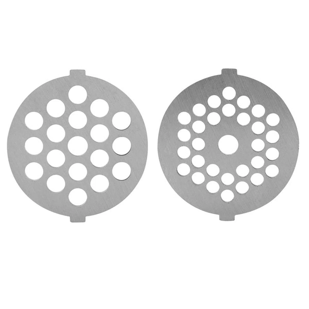 SHEAWA - Kit de recambio para picadora de carne eléctrica, 2 piezas de cuchilla de picadora de carne, 2 placas de molienda 5 # 7 #