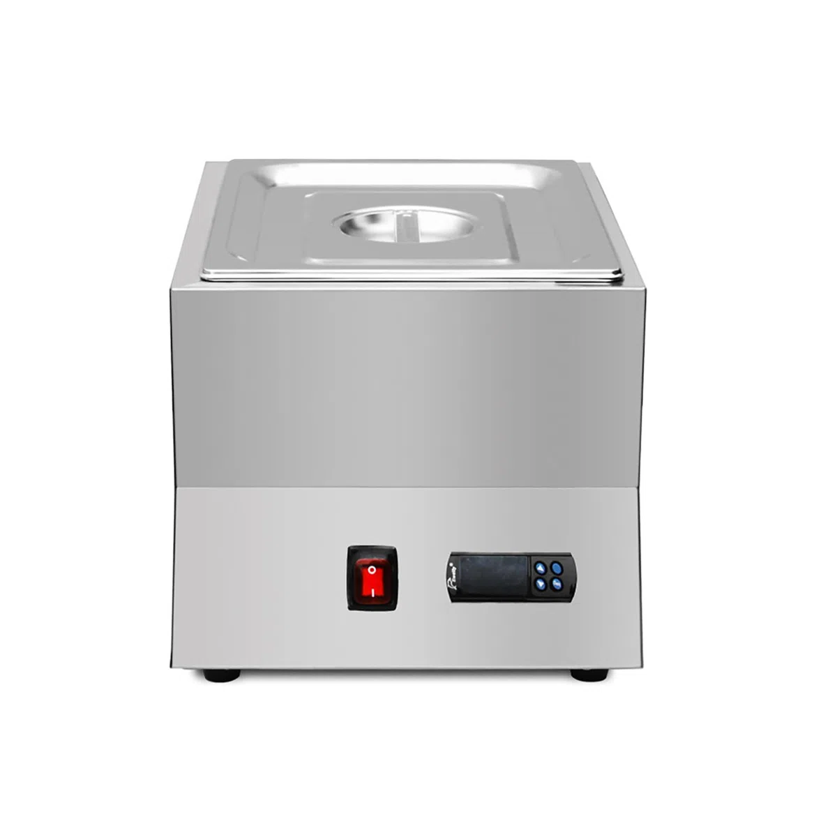 Máquina eléctrica de fusión de chocolate, olla de fusión de templado con control de temperatura (50-300 ℃), ideal para aperitivos, camiones de comida móviles y puestos callejeros