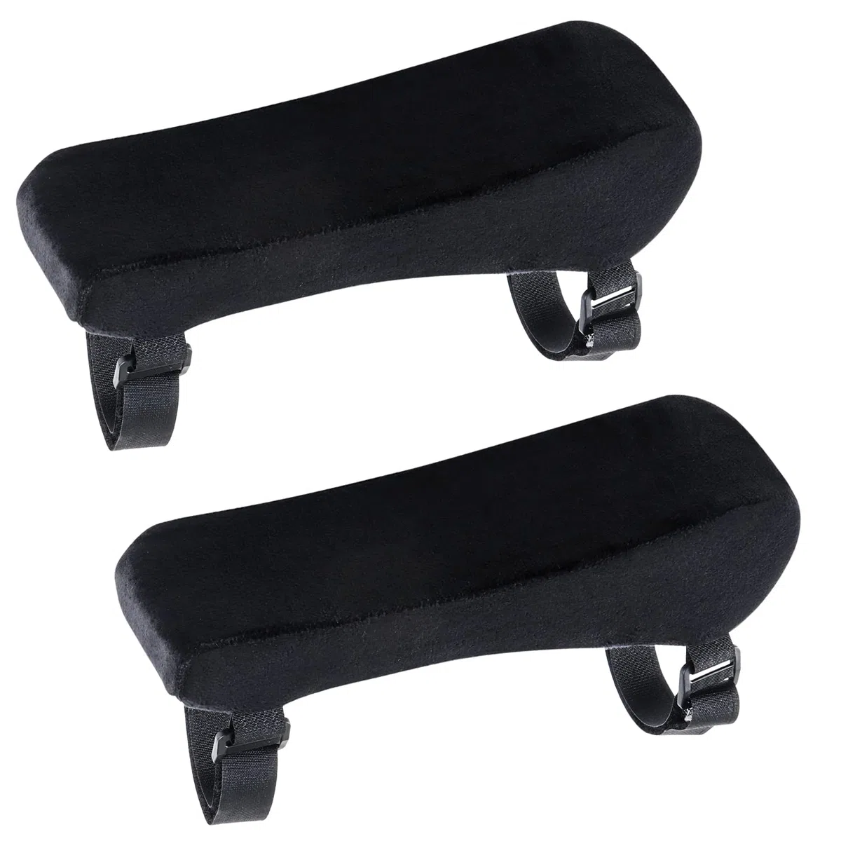 2 Piezas Fundas para Reposabrazos de Sillas de Oficina, Almohadillas de Silla de Oficina y Juegos, Almohadillas para Reposabrazos de Espuma Viscoelástica, Alivia Molestias en el Codo