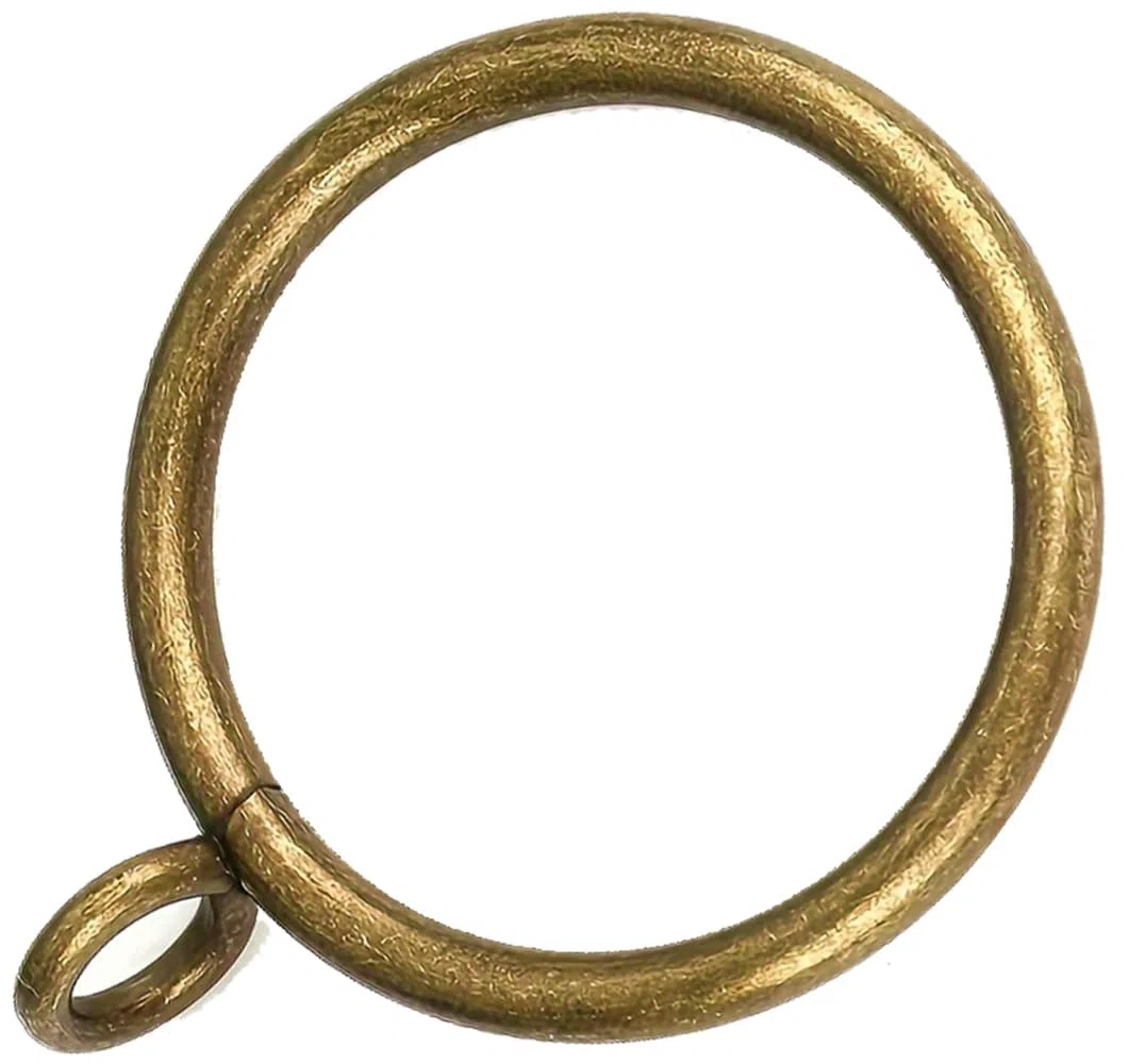 40 anillos de cortina de latón envejecido de 1 pulgada de metal fuerte decorativo con ojales, clips de cortina inoxidables para baño, sala de estar y habitación de invitados (1 pulgada)